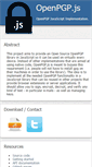 Mobile Screenshot of openpgpjs.org